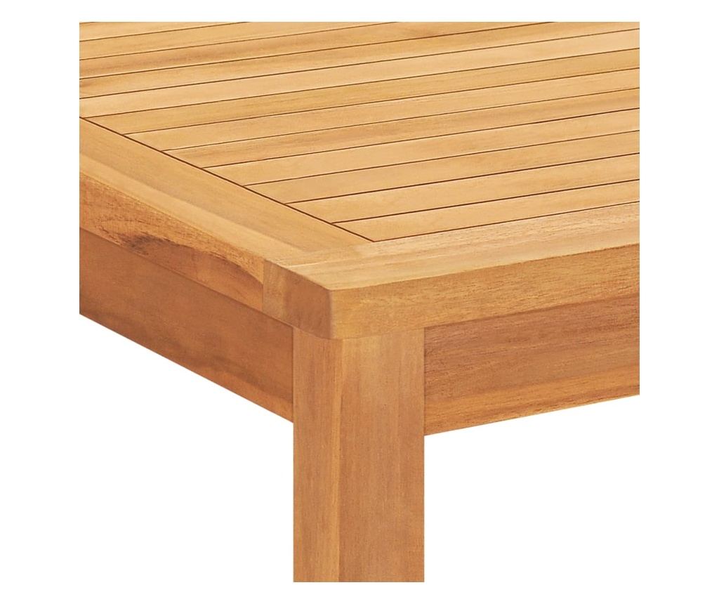 Комплект градински мебели, масивна тикова дървесина, 5 части - 10