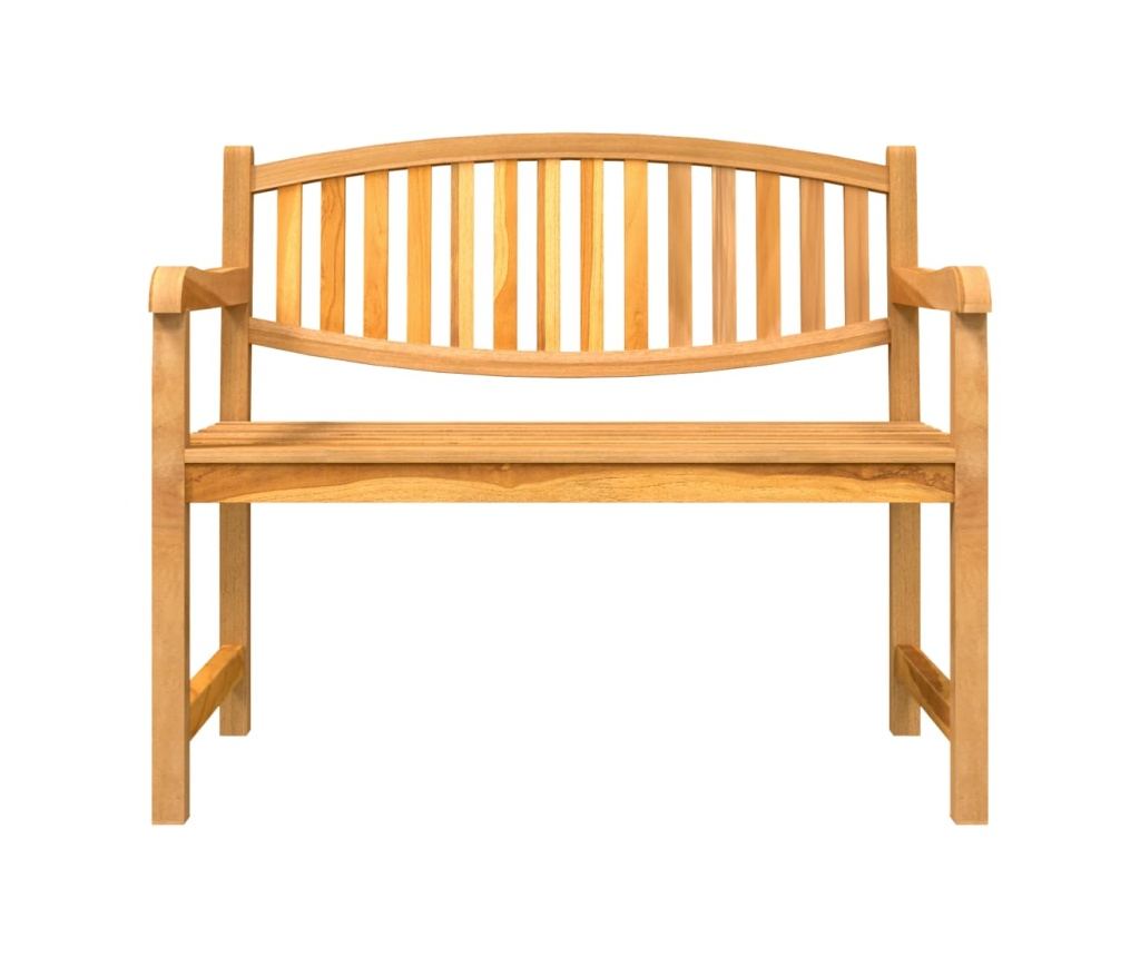 Градински комплект за хранене, масивен тик, 5 части - 8