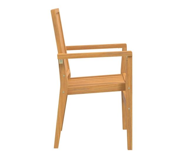 Градински комплект маса, масивно тиково дърво, 5 части