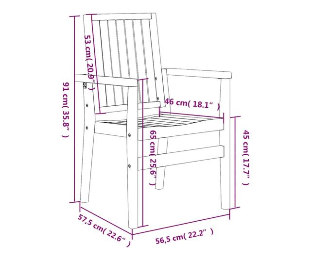 Градински комплект маса, масивно тиково дърво, 5 части