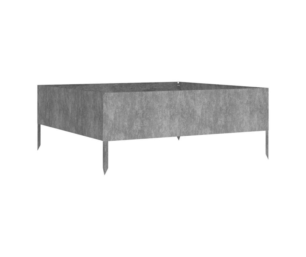 Gredica za vrt, 100x100x41 cm, jeklo Corten - 4