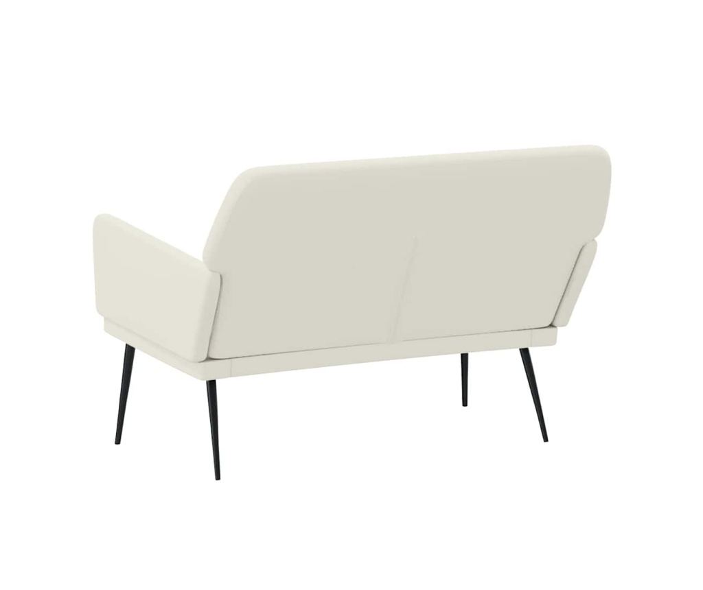 Пейка, кремава, 108x79x79 см, кадифе - 5