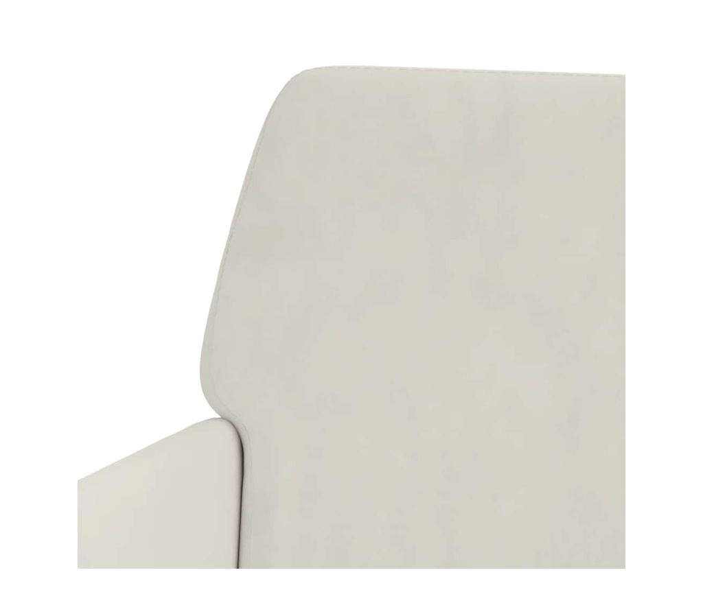 Пейка, кремава, 108x79x79 см, кадифе - 6