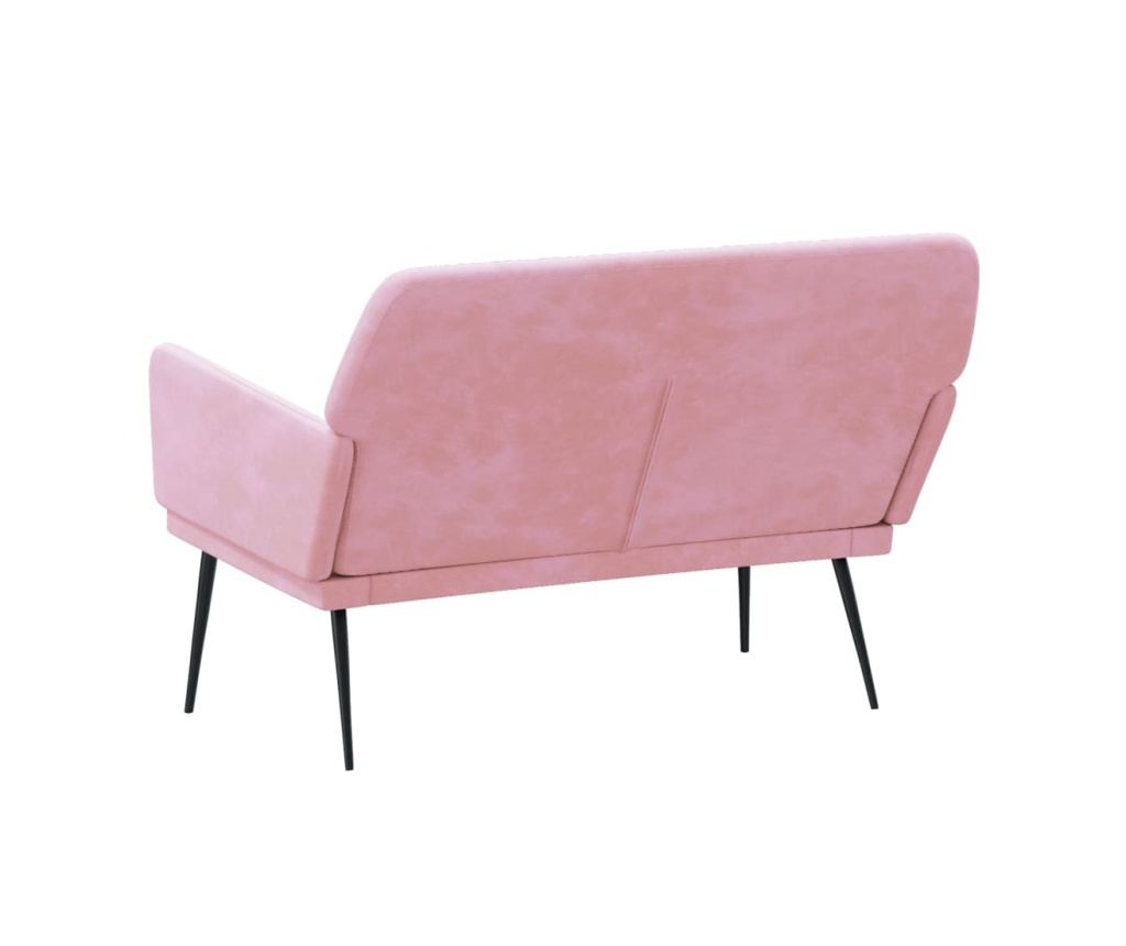 Пейка, розова, 108x79x79 см, кадифе - 5