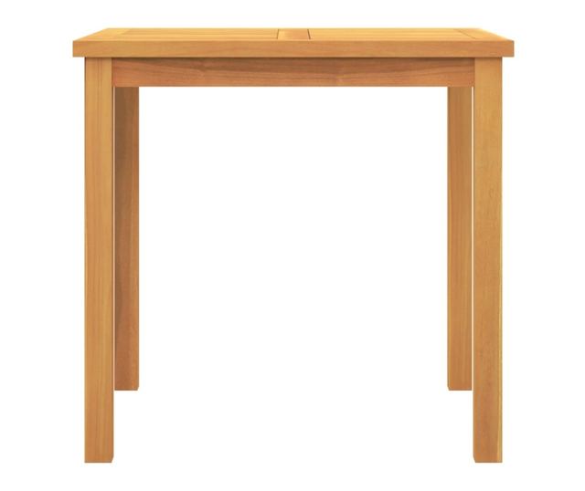 Градински комплект маса, масивно тиково дърво, 5 части