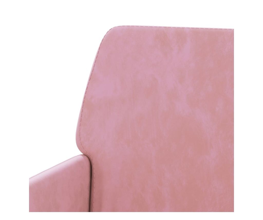 Пейка, розова, 108x79x79 см, кадифе - 6