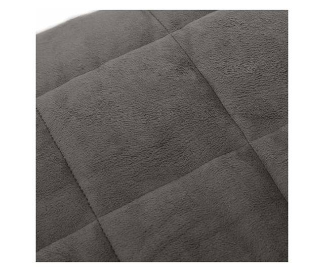 Терапевтично одеяло, сиво, 235x290 см, 11 кг, текстил