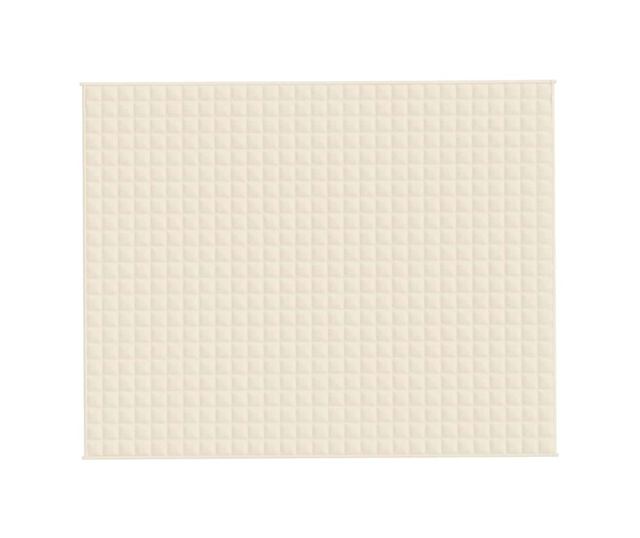 Терапевтично одеяло, светло кремаво, 235x290 см, 15 кг, текстил