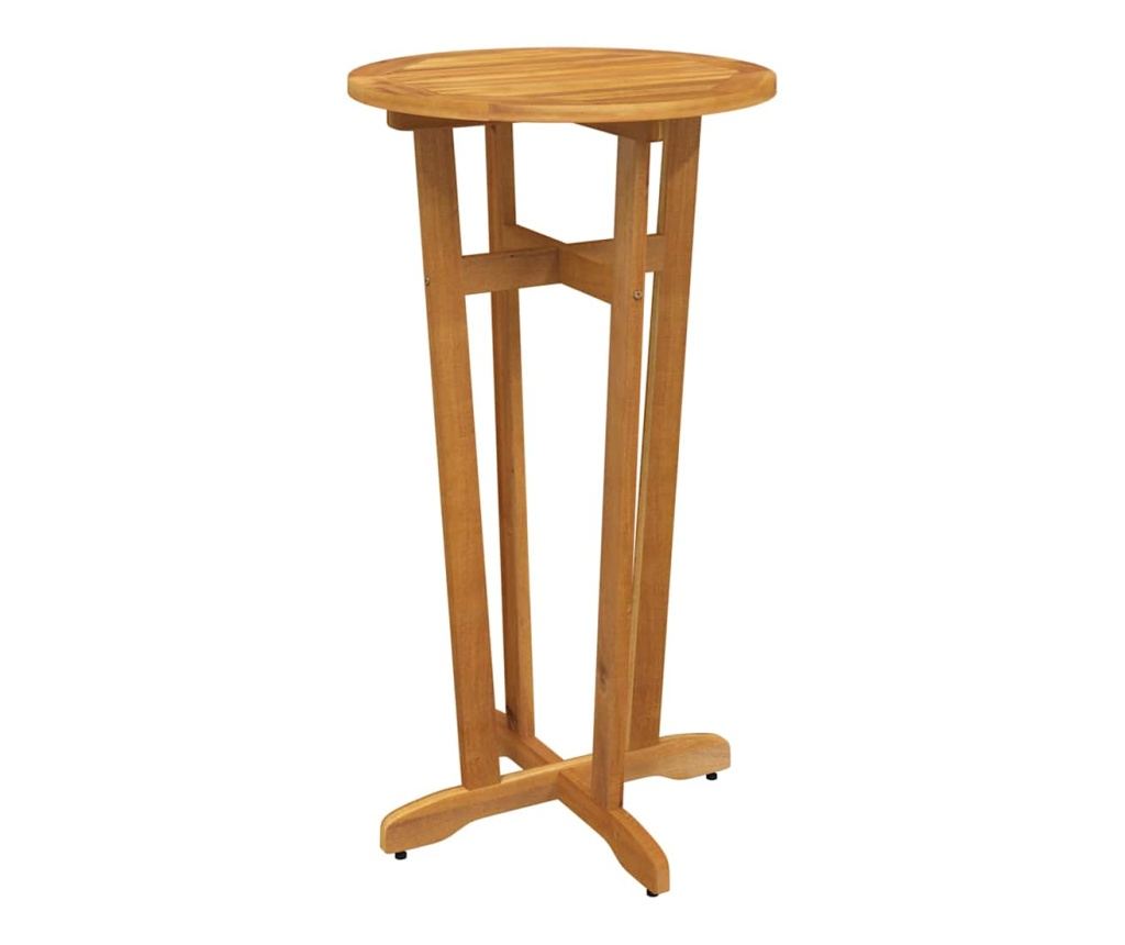 Градински комплект мебели, 5 части, масивна акациева дървесина - 4