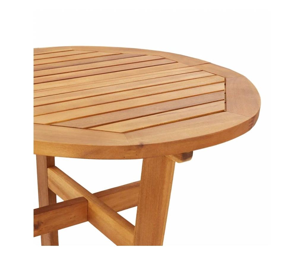 Градински комплект мебели, 5 части, масивна акациева дървесина - 8