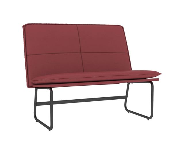 Диван, бордо, 100x75x76 см, еко кожа