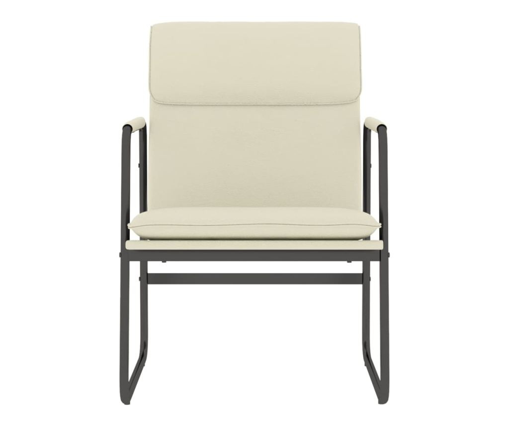 Реклайнер, кремав, 55x64x80 см, еко кожа - 3