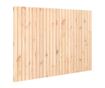 Табла за легло за стена, 159.5x3x110 см, Масивна борова дървесина thumbnail 2