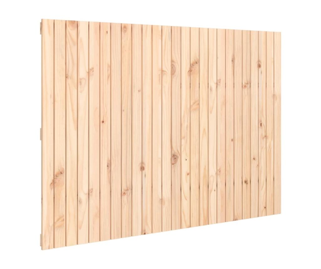 Табла за легло за стена, 159.5x3x110 см, Масивна борова дървесина - 2