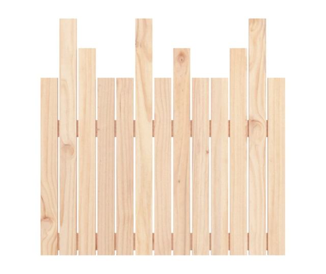 Стенна табла за легло, 82.5x3x80 см, масивна борова дървесина