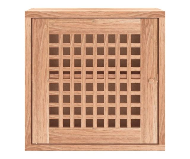 Стенен шкаф, 42x18x42 см, масивно дърво орех