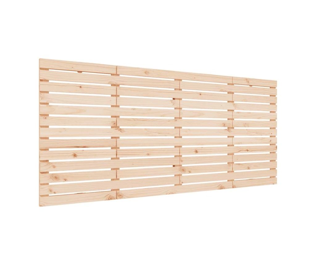Табла за легло, 186x3x91.5 см, Масивна борова дървесина - 2