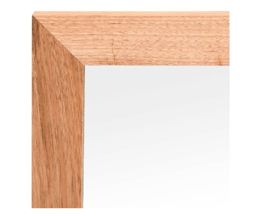 Мебелен комплект за баня, 3 части, масивно дърво орех - 9