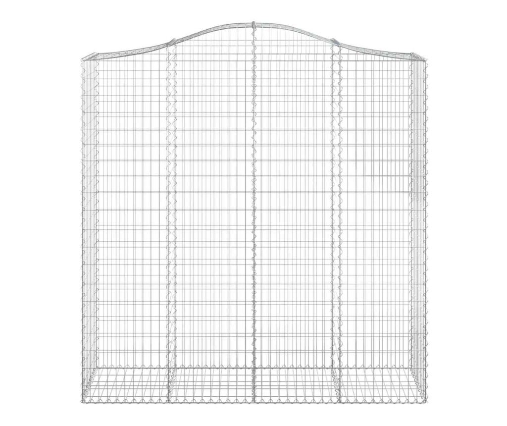 Извити Габиони, 8 бр. 200x50x200/220 см, Поцинковано Желязо - 4