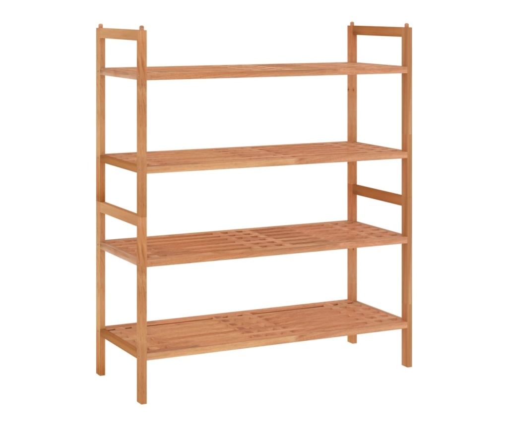 Поставки за обувки, 2 бр., 69x27x41 см, Масивно дърво орех - 2