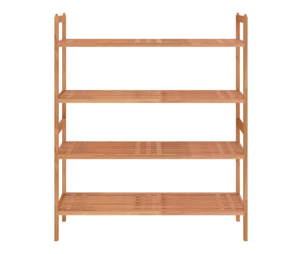 Поставки за обувки, 2 бр., 69x27x41 см, Масивно дърво орех - 3