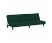 Разтегателен диван, тъмнозелен, кадифе thumbnail 2