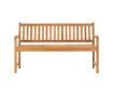 Градинска пейка за 3 души с маса, 150 см, масивна тикова дървесина thumbnail 3