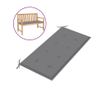 Градинска възглавница за пейка, сива, 100x50x3 см thumbnail 1
