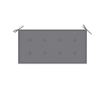 Градинска възглавница за пейка, сива, 100x50x3 см thumbnail 3