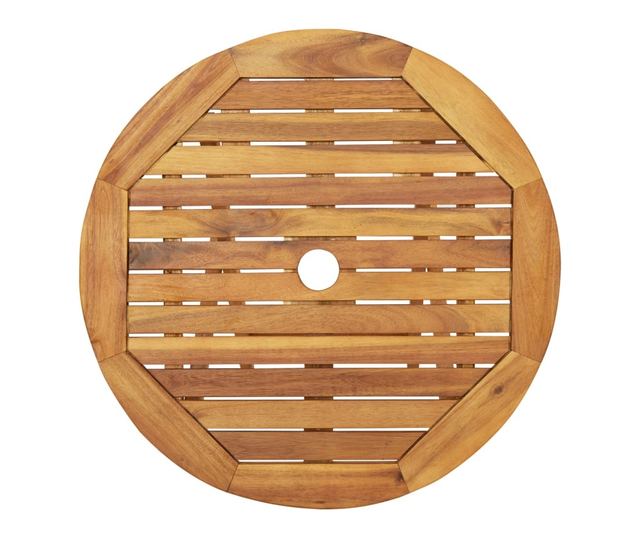 Сгъваем комплект за бистро, 3 части, масивно акациево дърво