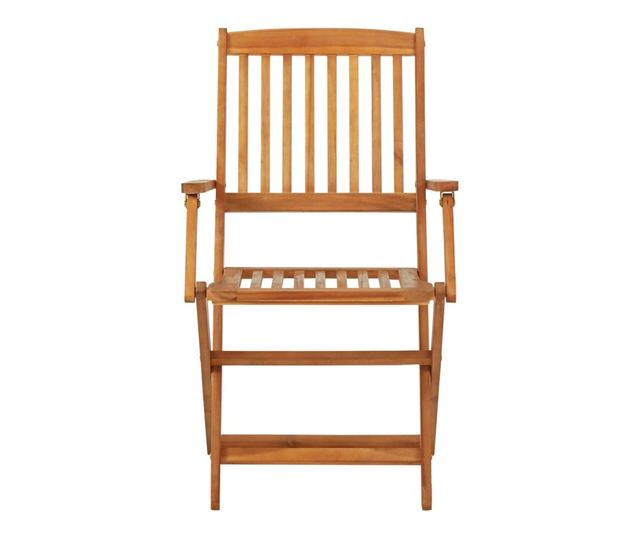 Сгъваем комплект за бистро, 3 части, масивно акациево дърво