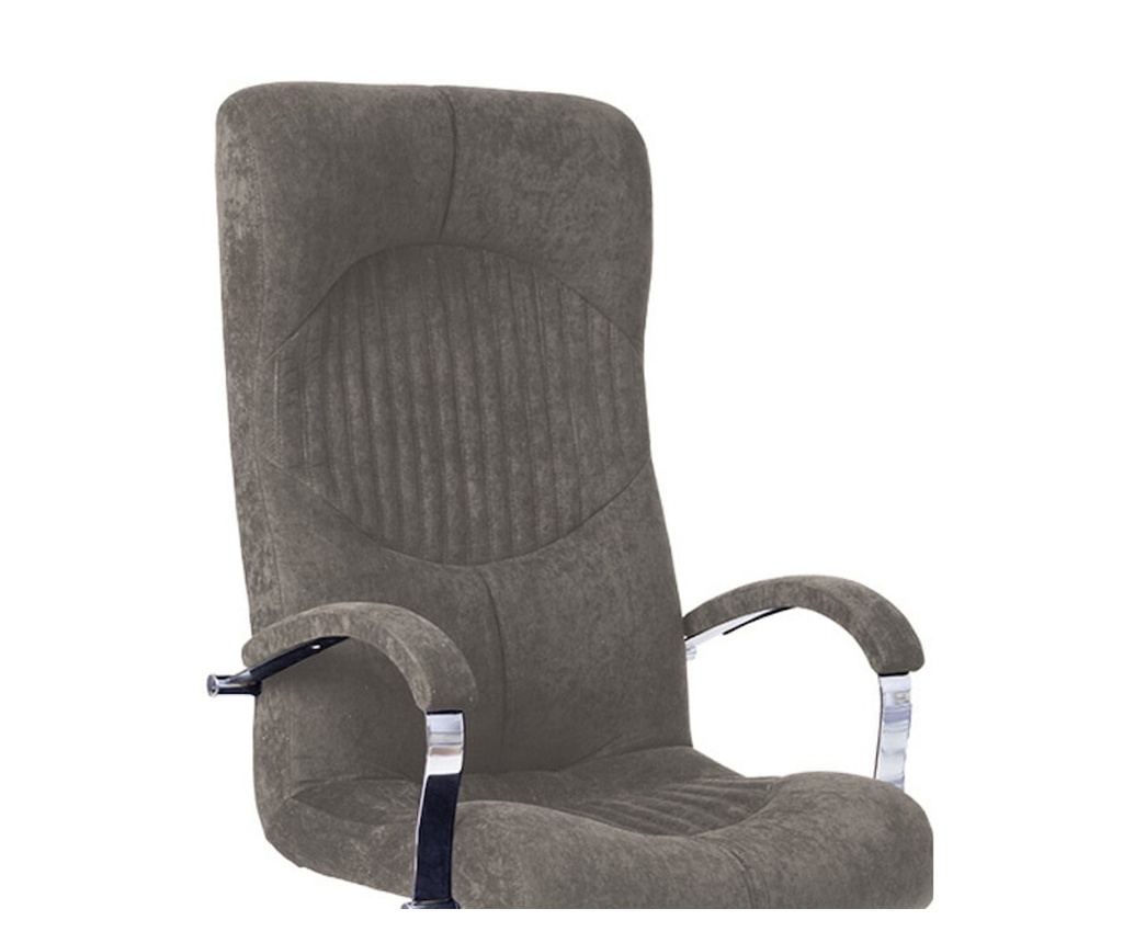 Стол за директор GERMINI, Микрофибър Текстил, Сив - 4