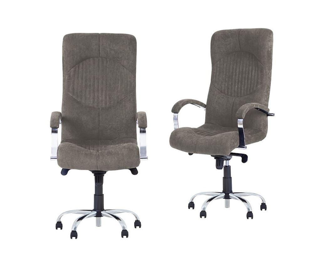 Стол за директор GERMINI, Микрофибър Текстил, Сив - 5