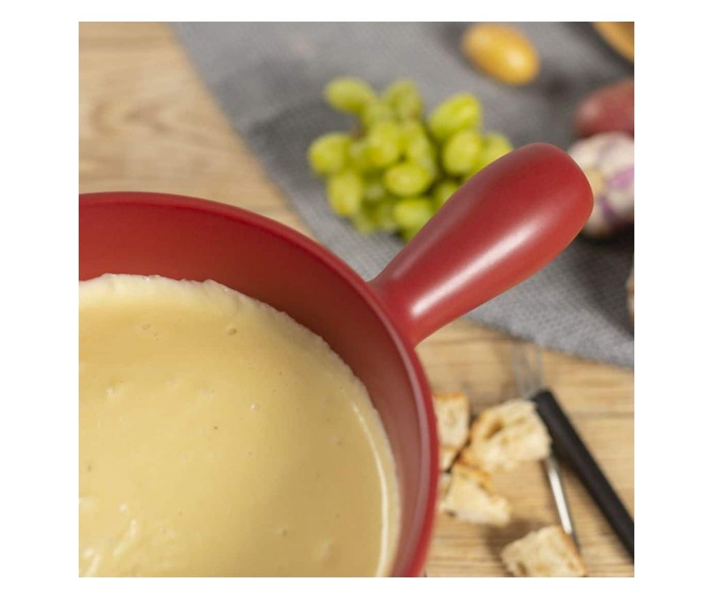 Фондю комплект, Kuhn Rikon, Швейцарско сирене, червен - 2