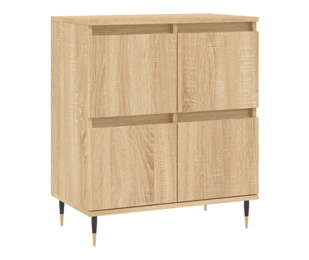 Ormarić za odlaganje, 2 komada, boja hrasta Sonoma, konstruirano drvo - 5