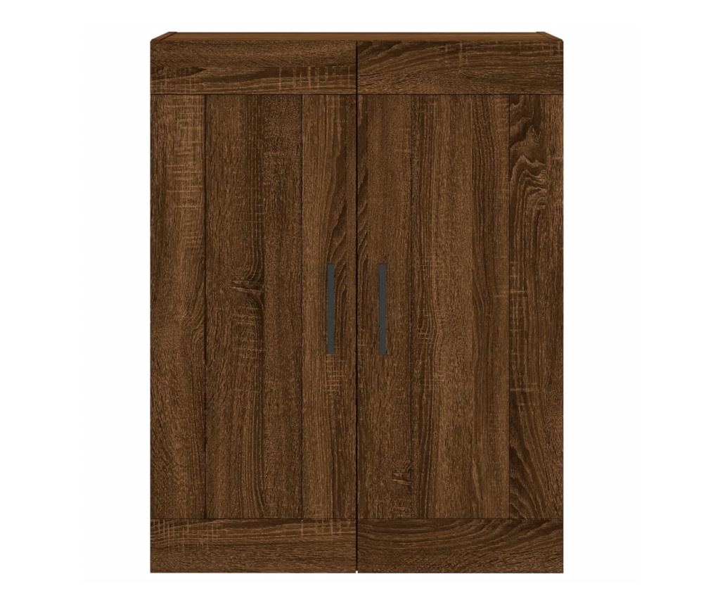 Visoki ormar, smeđa hrastovina, 69,5x34x180 cm, konstruirano drvo - 6