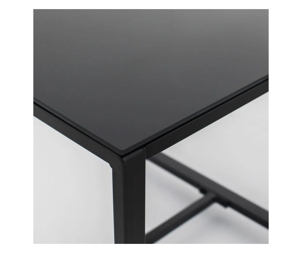 Градински комплект, До 110 кг, 2 кресла, 1 квадратна масичка, Възглавници, Стомана, 59x51x74.5 см, Черен/Сив - 5