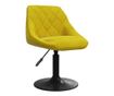 Okretne kuhinjske stolice, 2 kom, Senf žuta, Baršun