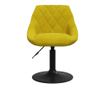 Okretne kuhinjske stolice, 2 kom, Senf žuta, Baršun