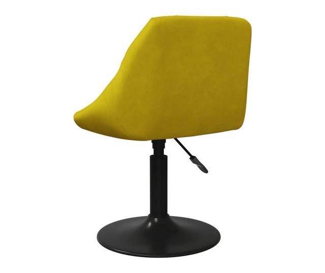 Okretne kuhinjske stolice, 2 kom, Senf žuta, Baršun