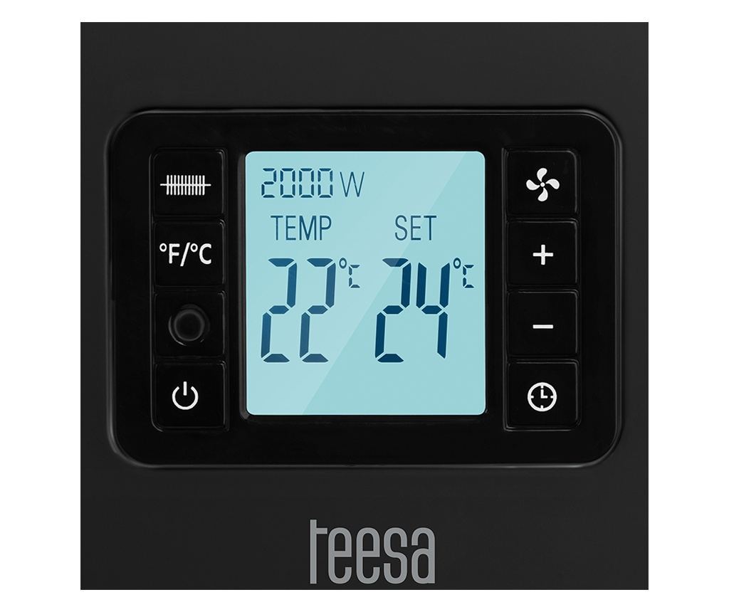 Електрически Нагревател С LCD Екран 3 Скорости 2000w Teesa - 6
