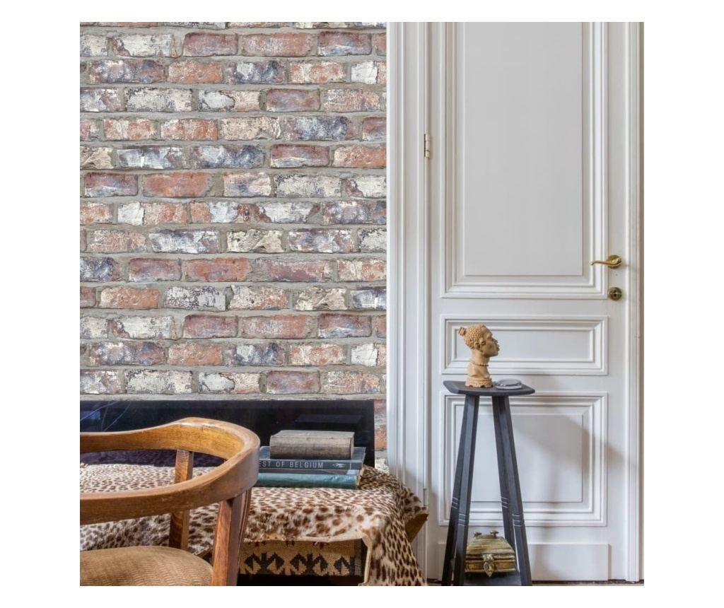 DUTCH WALLCOVERINGS Tapet, multicolor, model cărămizi, EW3103 - 2