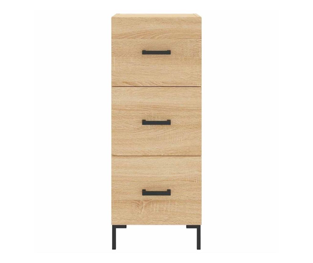 Visoka ormar, hrast sonoma, 34,5x34x180 cm, obrađeno drvo - 6