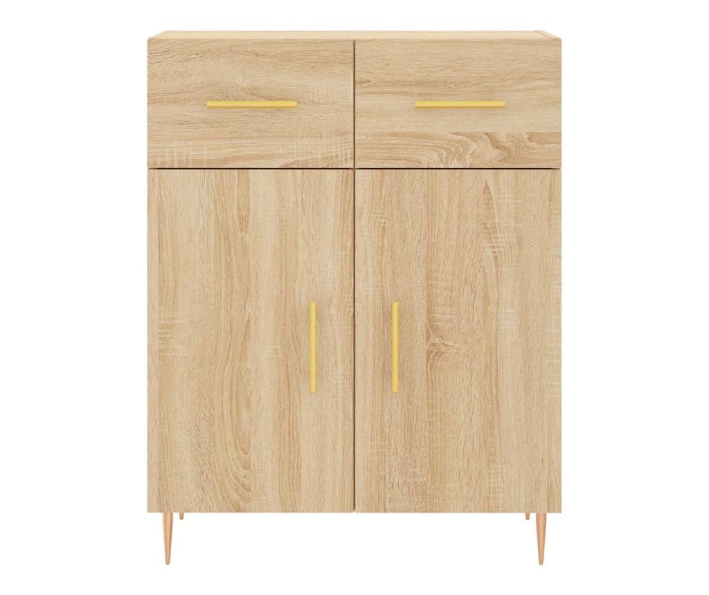 Visoka ormar, hrast sonoma, 69,5x34x180 cm, kompozitno drvo - 8