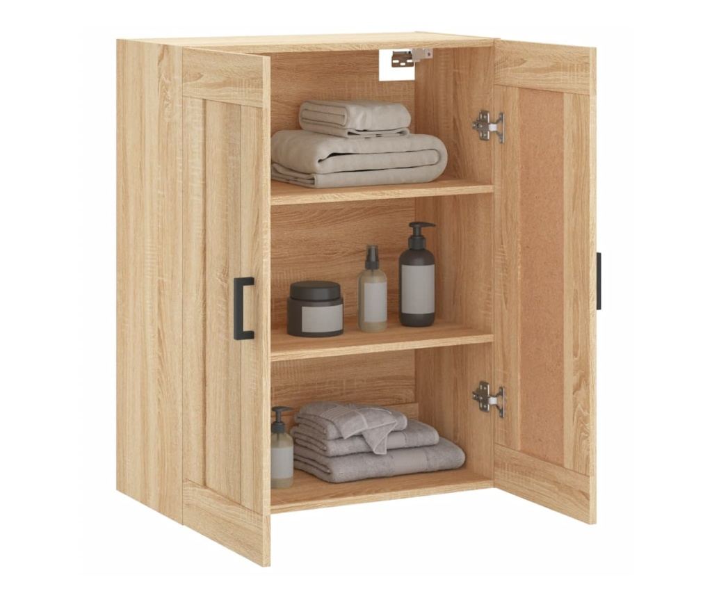 Zidni TV ormarić hrast sonoma, 69,5x34x90 cm, obrađeno drvo - 5