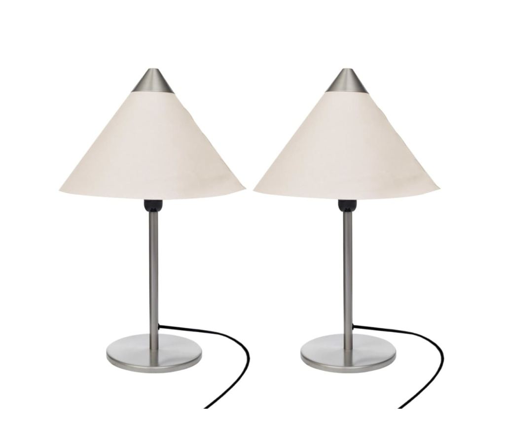 Комплект от 2 лампи, бял - 2