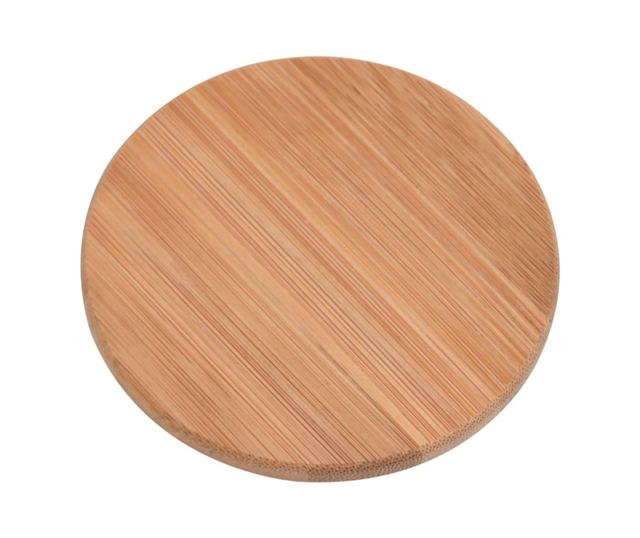 Стъклени буркани за съхранение, бамбуков капак, 10 бр. 1000 мл