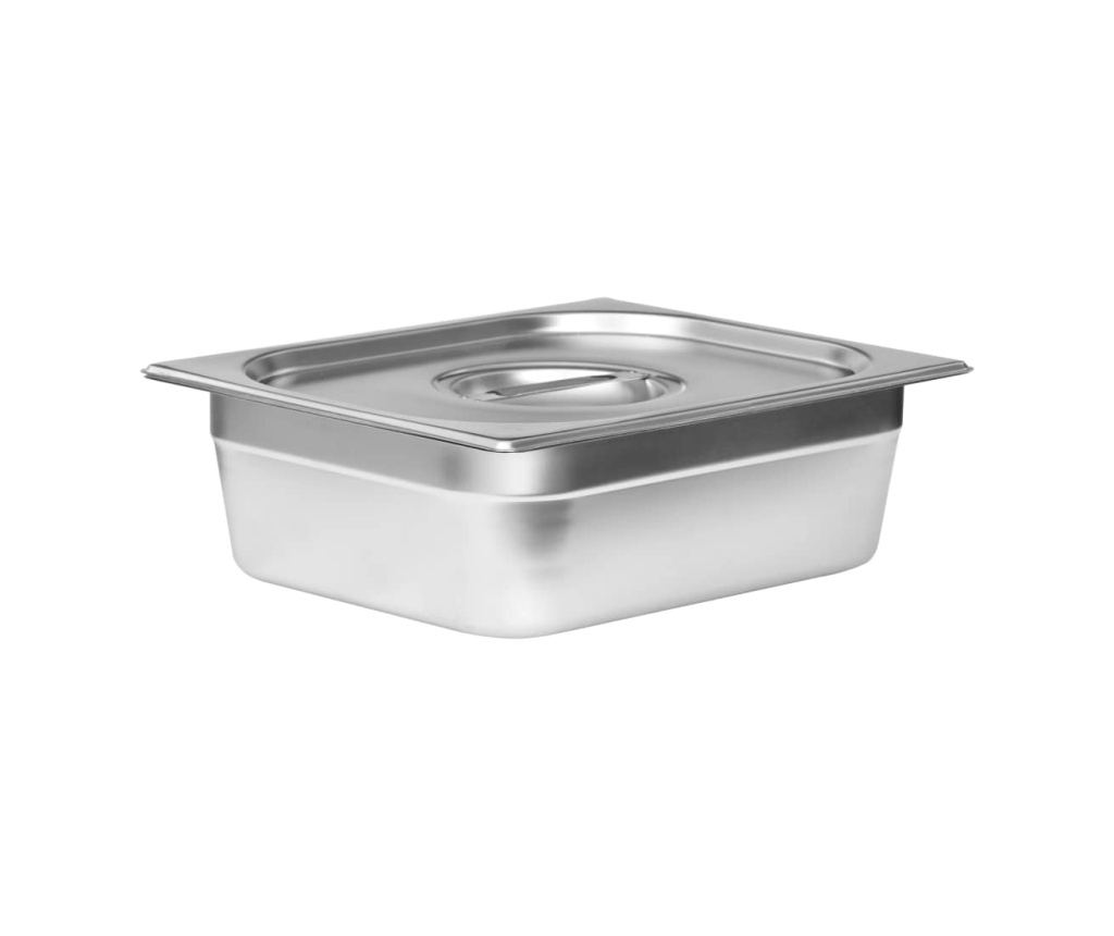 Gastronorm Bain Marie Уред за поддържане на храна топла 3 x GN 1/2 Неръждаема стомана - 7