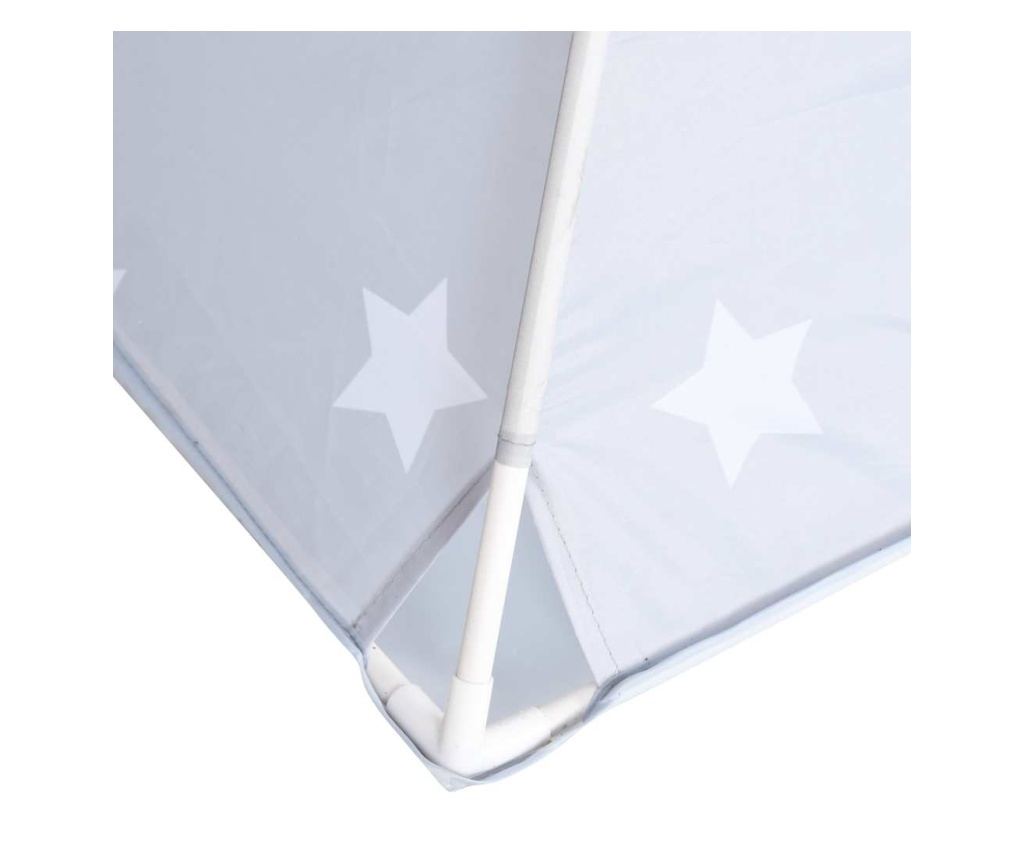 Детска палатка тип тийпи с чанта, сива, 115x115x160 см, полиестер - 6