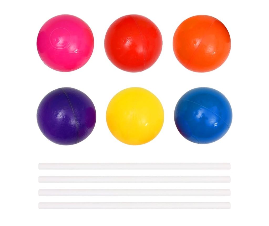 Детски басейн с топки, 300 топки, 75x75x32 см - 6